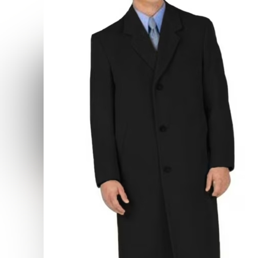 1 Owner VINTAGE 70% MENS WOOL DRESS OVER COAT SIZE 46R EXCELLENT CONDITION!